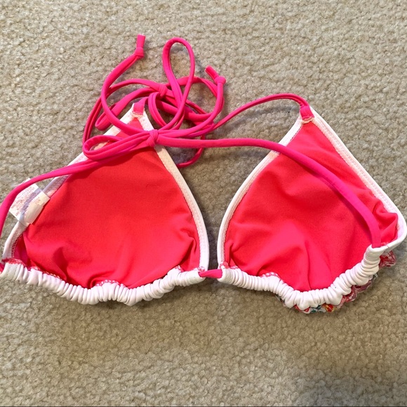 XHILARATION Pink Sequin Triangle Bikini Top—SZ. M - Picture 7 of 12